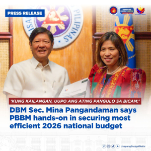 ‘Kung kailangan, uupo ang ating Pangulo sa Bicam:’ DBM Sec. Mina Pangandaman says PBBM hands-on in securing most efficient 2026 national budget