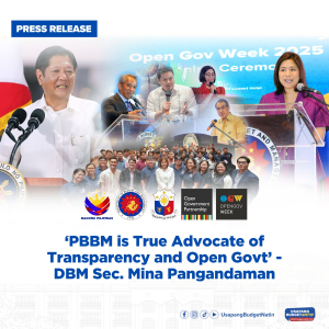 'PBBM is True Advocate of Transparency and Open Govt’ - DBM Sec. Mina Pangandaman
