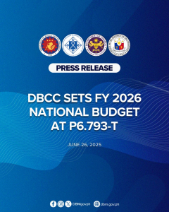 DBCC sets FY 2026 National Budget at P6.793-T 