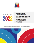 National Expenditure Program FY 2022