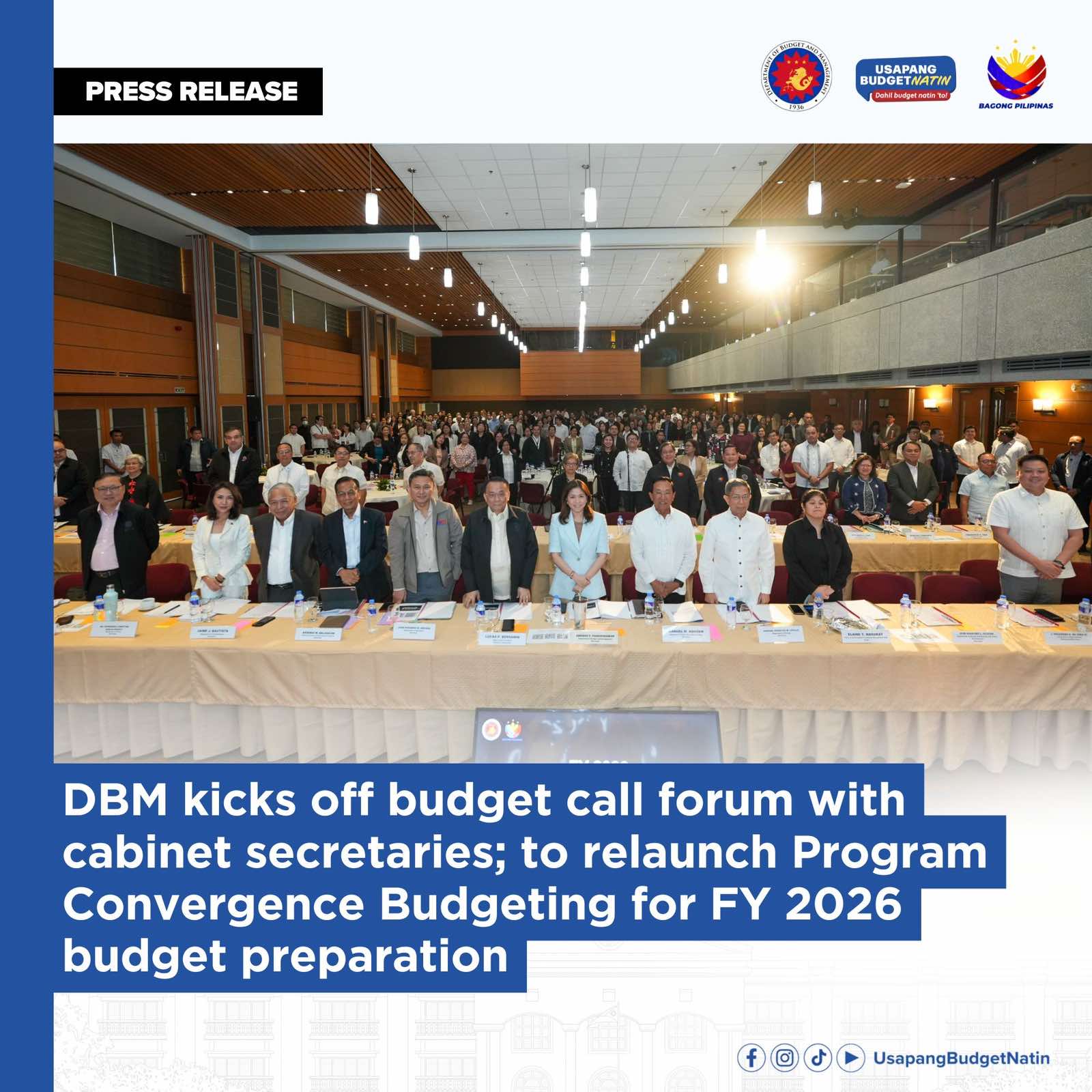 DBM kicks off budget call forum with cabinet secretaries;