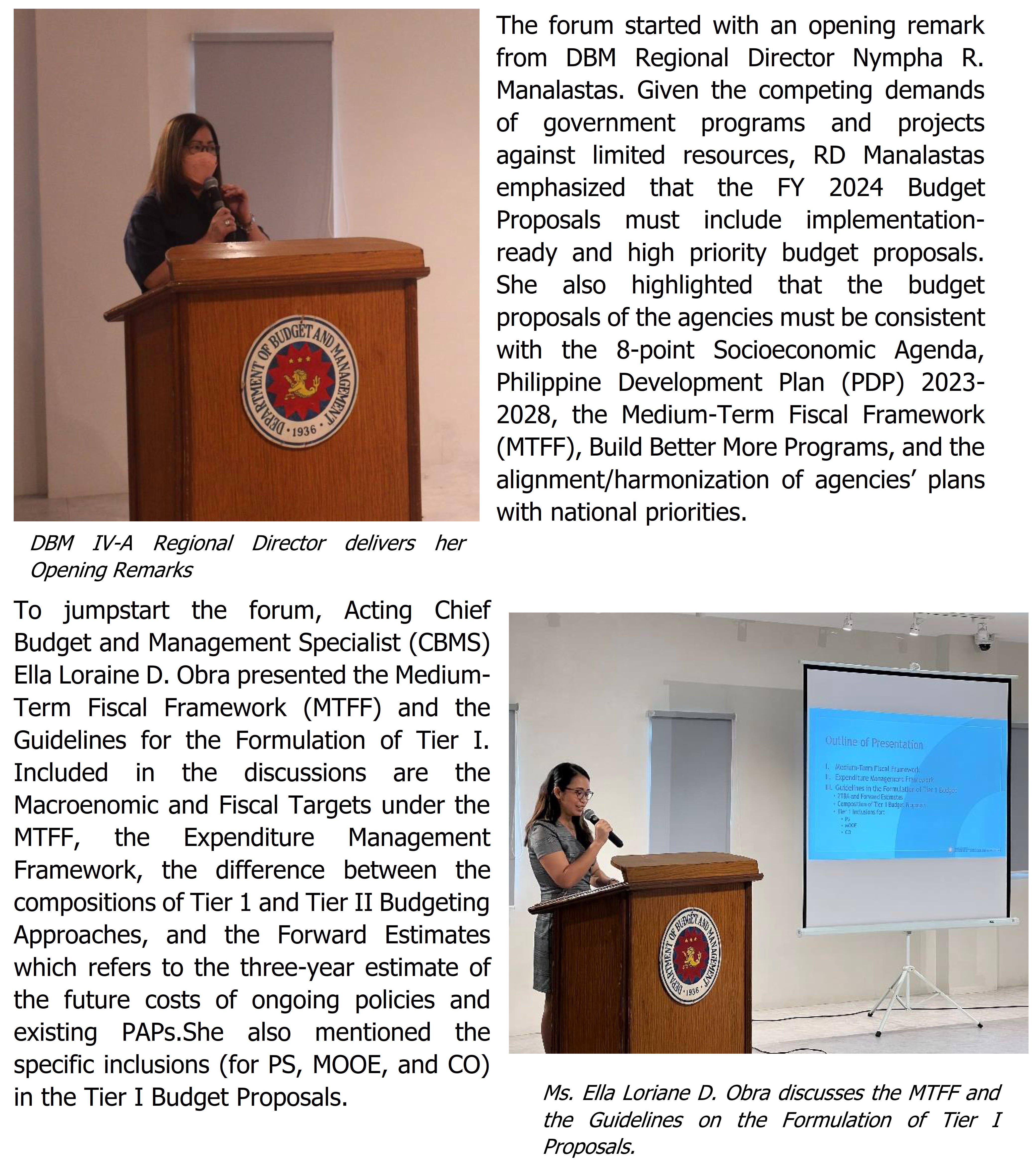 Budget Forum 2