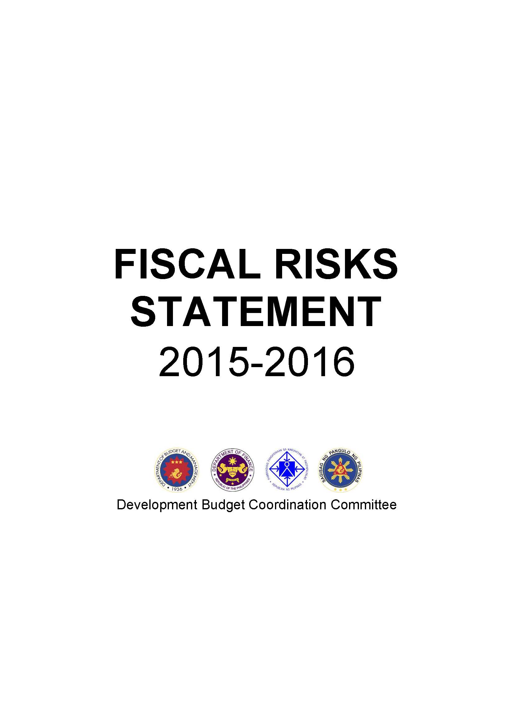 Fiscal Risk Assessment 2015 2016