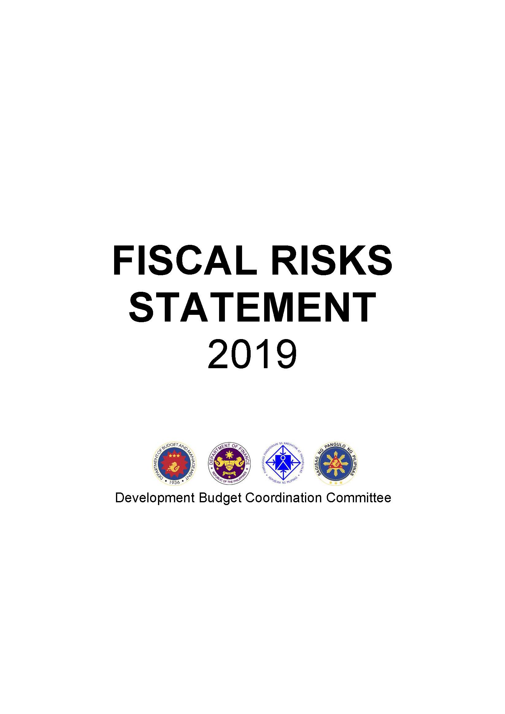 FISCAL RISKS STATEMENT 2019